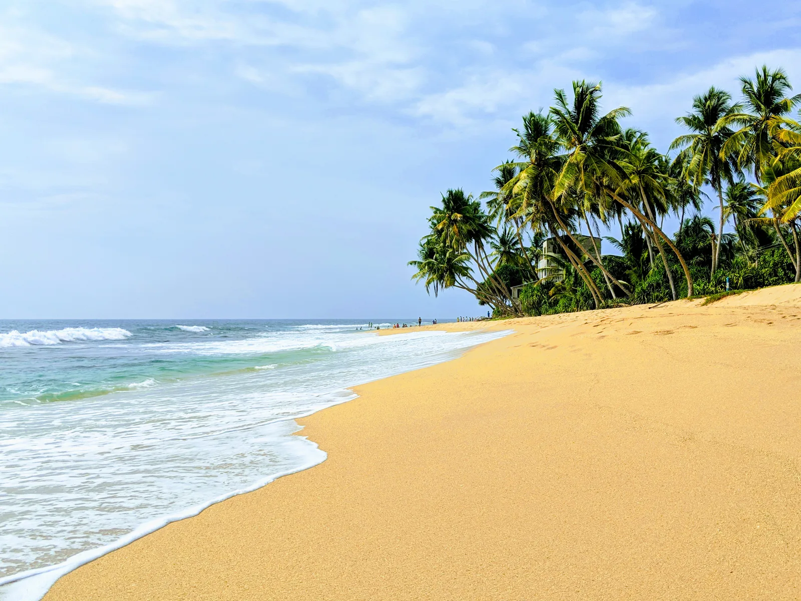 Hikkaduwa beach and shoreline