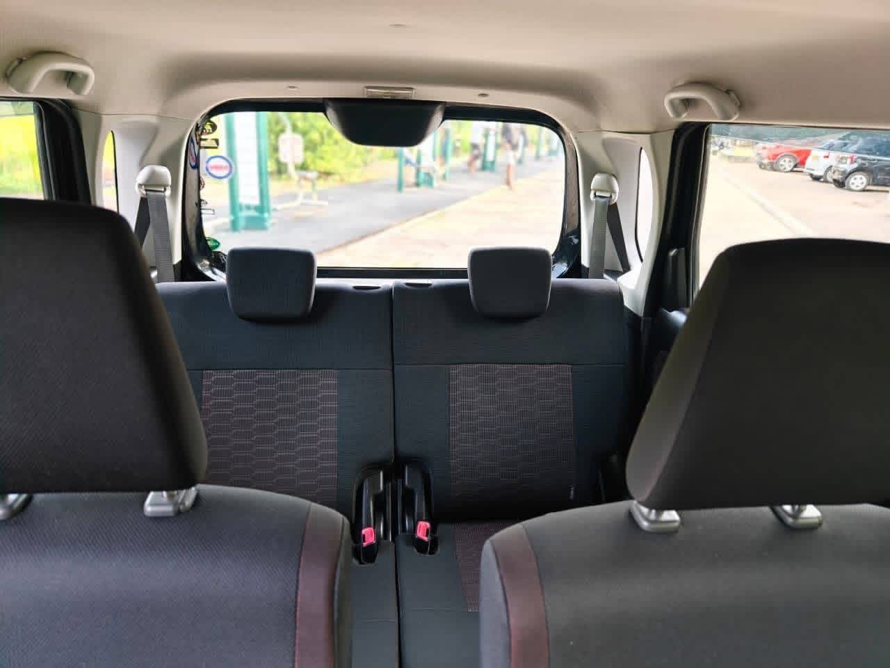 Rear passenger seating in the compact vehicle